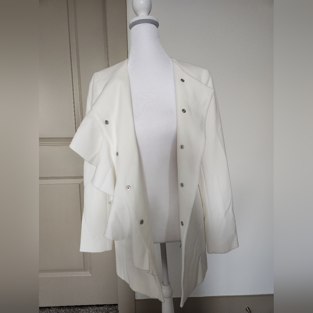 Zara Ruffled Coat - Picture 3 of 4